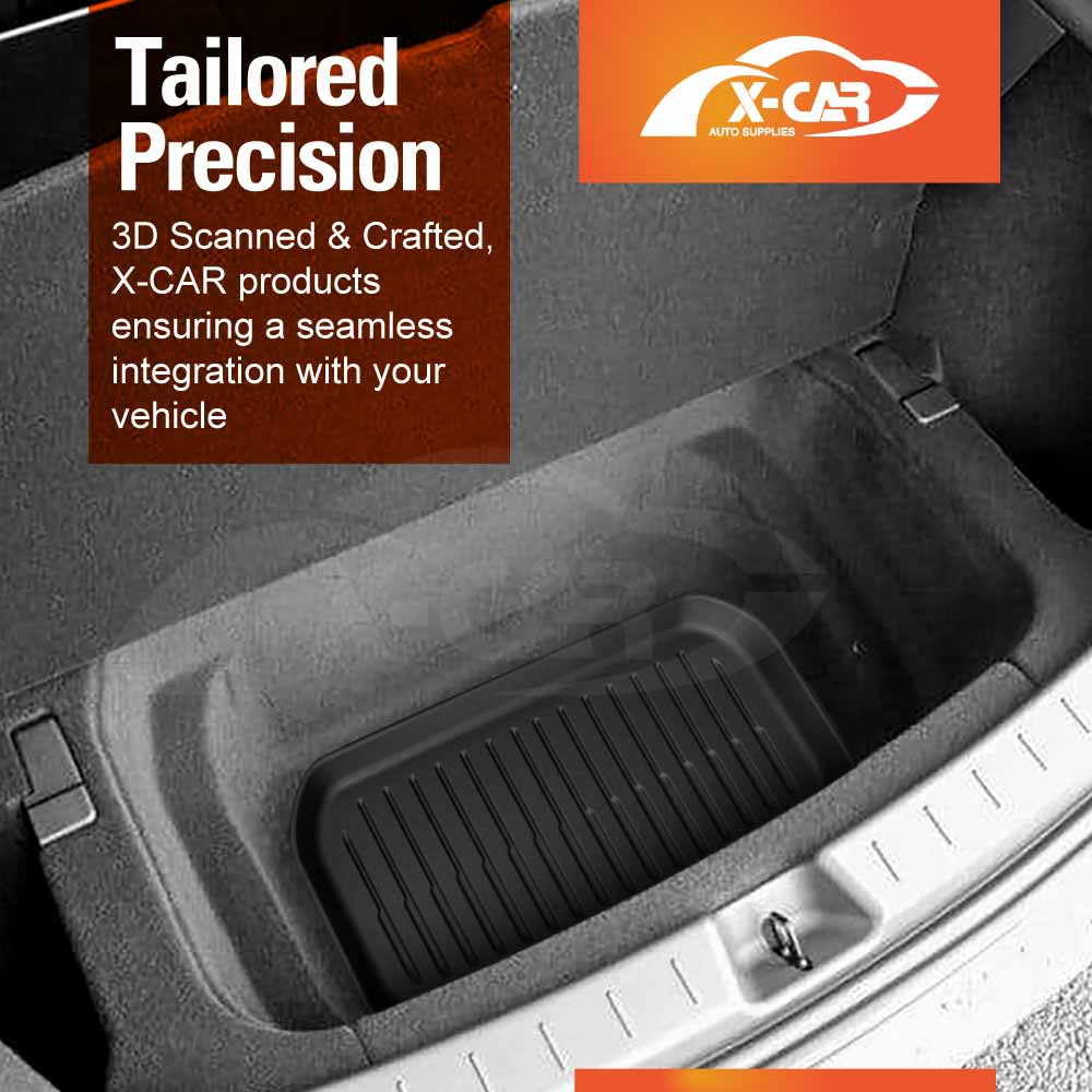 Interior Boot Liners Set for Tesla Model Y L 6-Seat 2026-Onwards All Weather Front Toolbox Cargo Car Trunk Mats Cover Luggage Tray