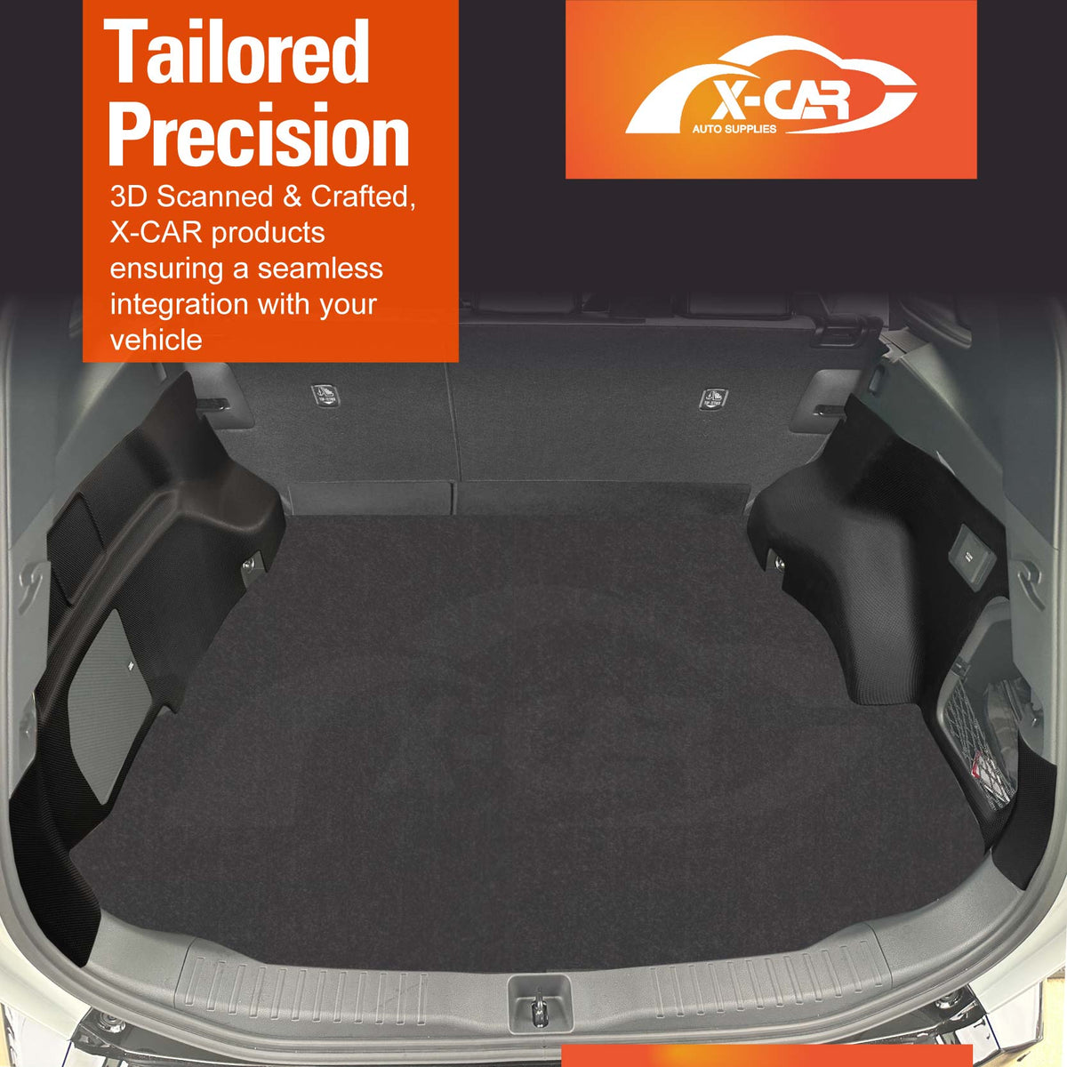 Boot Liner Kick Mats for Toyota Rav4 6th 2026-Onwards with Boot Side Speaker All Weather Heavy Duty Cargo Car Seat Side Trunk Protector