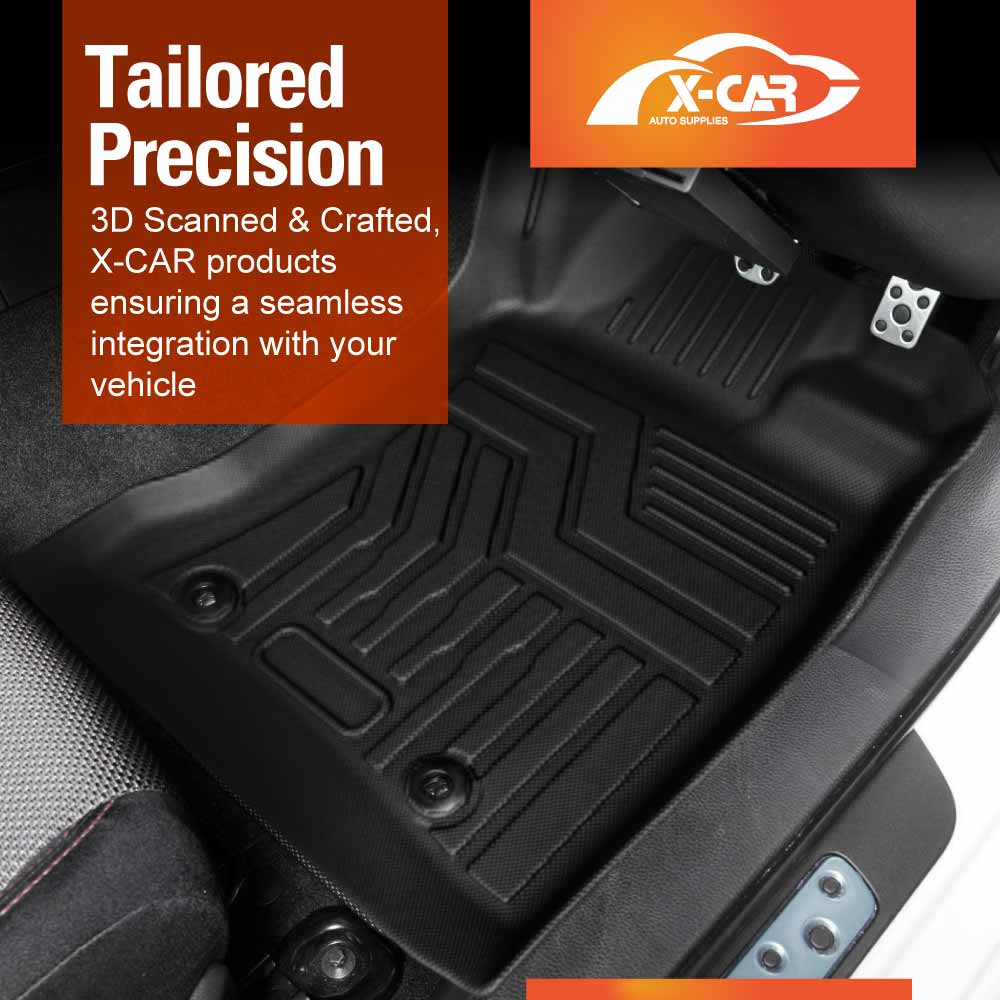 3D Floor Mats Boot Liner Set for Subaru BRZ 2022-Onwards All Weather Heavy Duty Cargo Car Trunk Luggage Tray