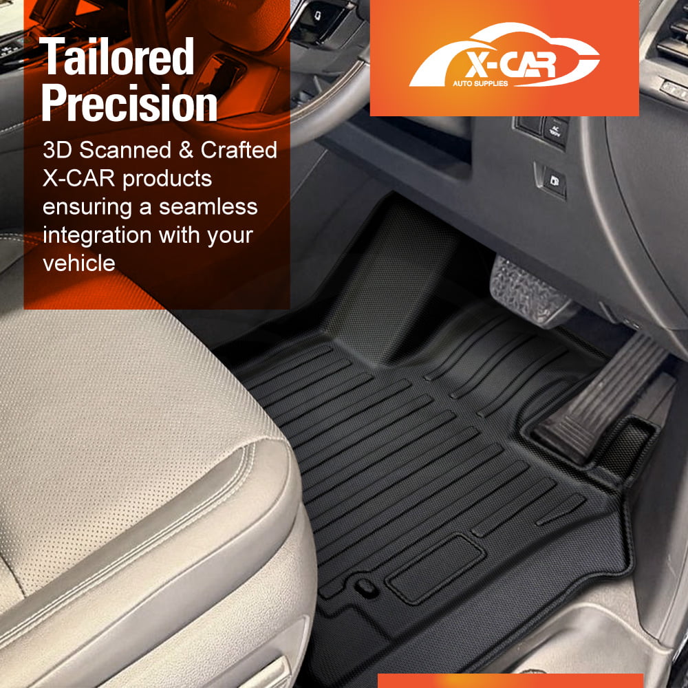 Front Rear Floor Mats for Toyota Alphard 2023-Onwards Heavy Duty All Weather Car Waterproof Interior Protection Liner