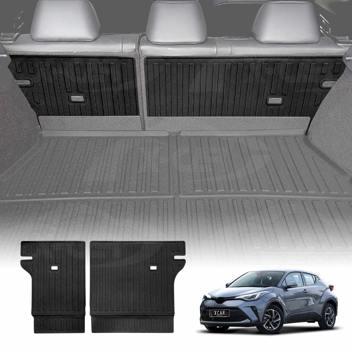 Back Seat Protector for Toyota C-HR CHR 2016-2023 All Weather Heavy Duty Car Seat Kick Mats Cover Accessories