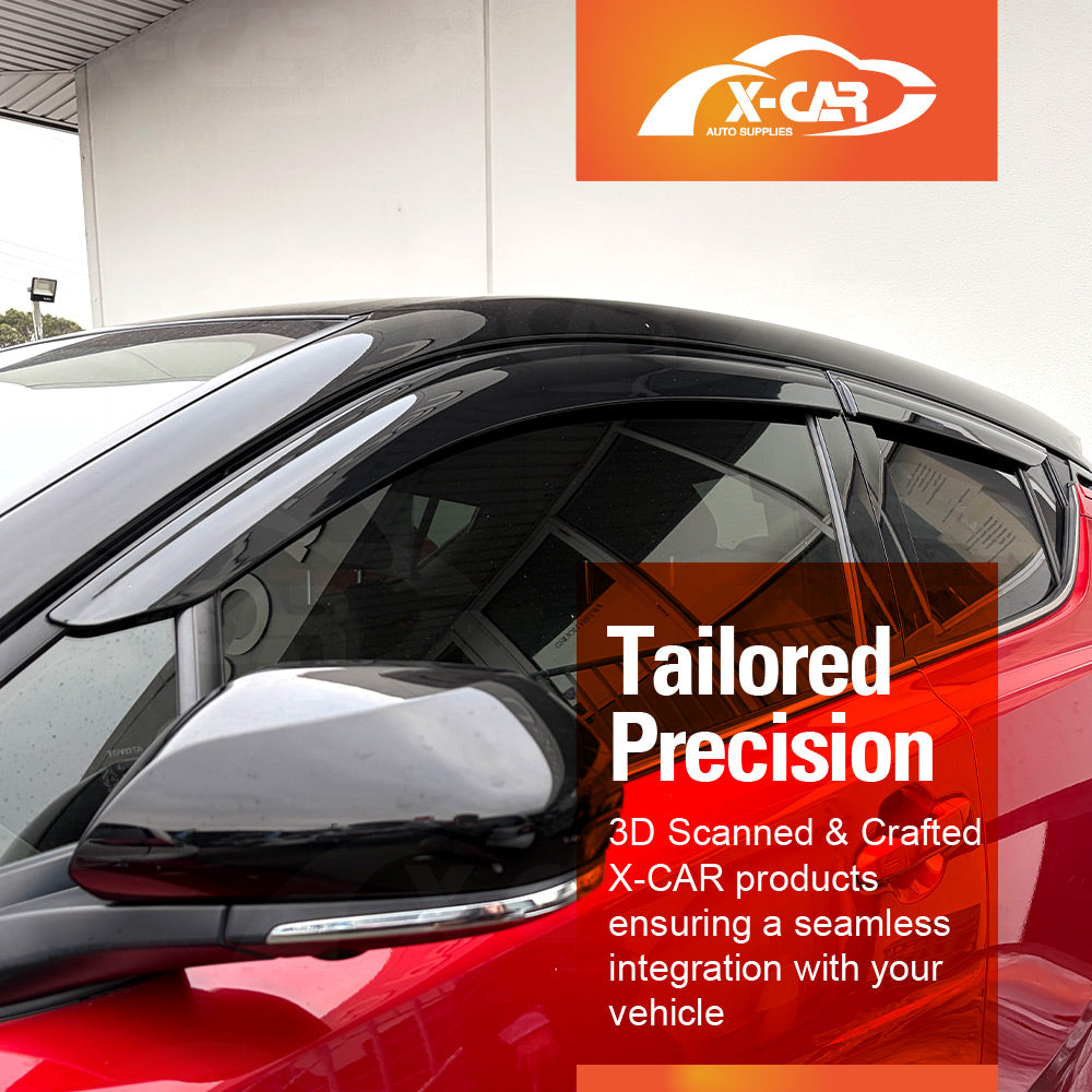 Weathershields for Toyota CHR C-HR 2016-2023 Car Weather Shields Wind Deflectors Window Sun Visor 4-Piece Set