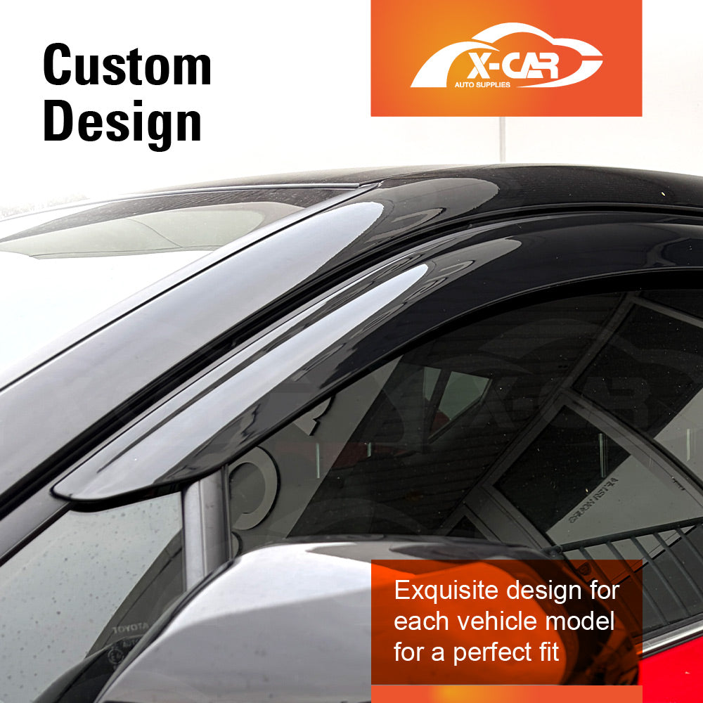 Weathershields for Toyota CHR C-HR 2016-2023 Car Weather Shields Wind Deflectors Window Sun Visor 4-Piece Set