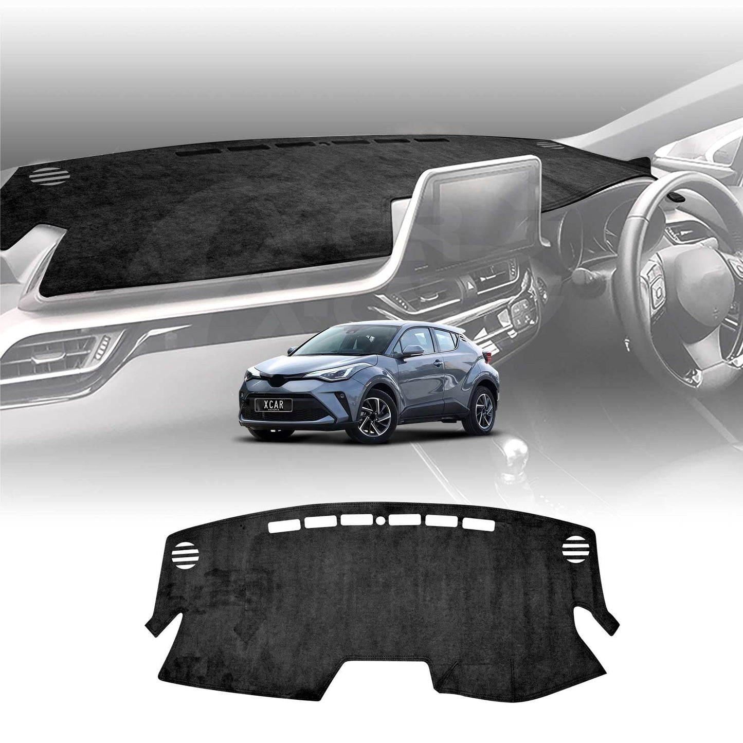 Dash Mat for Toyota CHR C-HR 2016-2023 Non-Slip Microfiber Pad Cover Interior Accessories