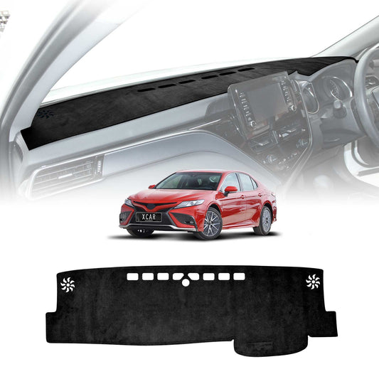 Dash Mat for Toyota Camry 2018-2024 without Heads Up Display Non-Slip Microfiber Pad Cover Interior Accessories