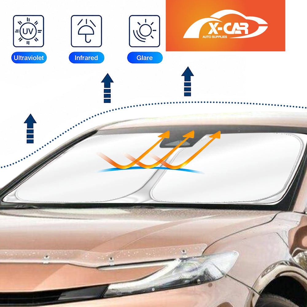 WindScreen Sun Shade for Toyota Camry XV80 2024-Onwards Blocks UV Rays Foldable Custom Wind Screen Sun Visor Protector