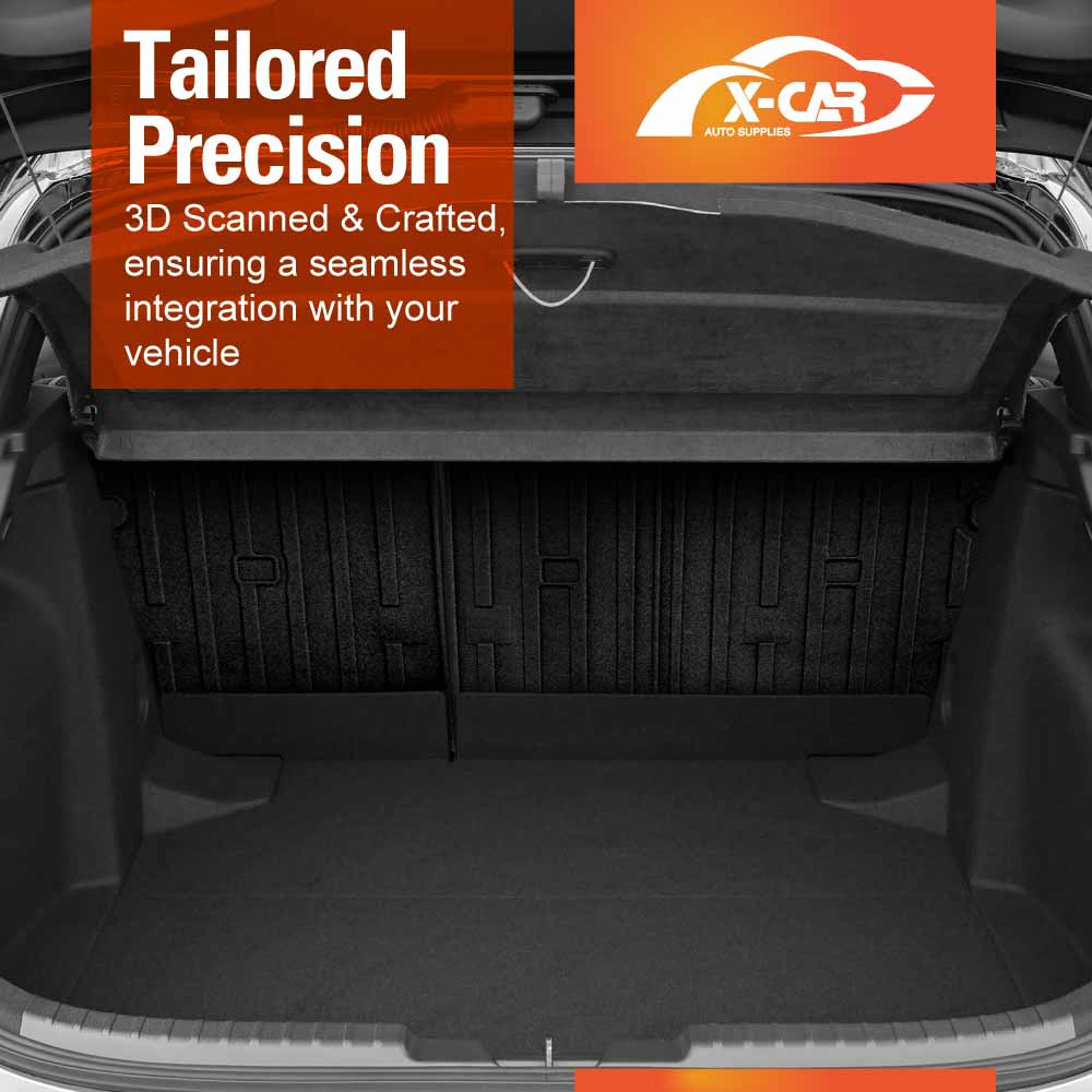 Boot Liner Set for Toyota Corolla Hatchback ZR Hybrid 2018-Onwards All Weather Heavy Duty Car Trunk Back Seat Protector Cargo Kick Mats