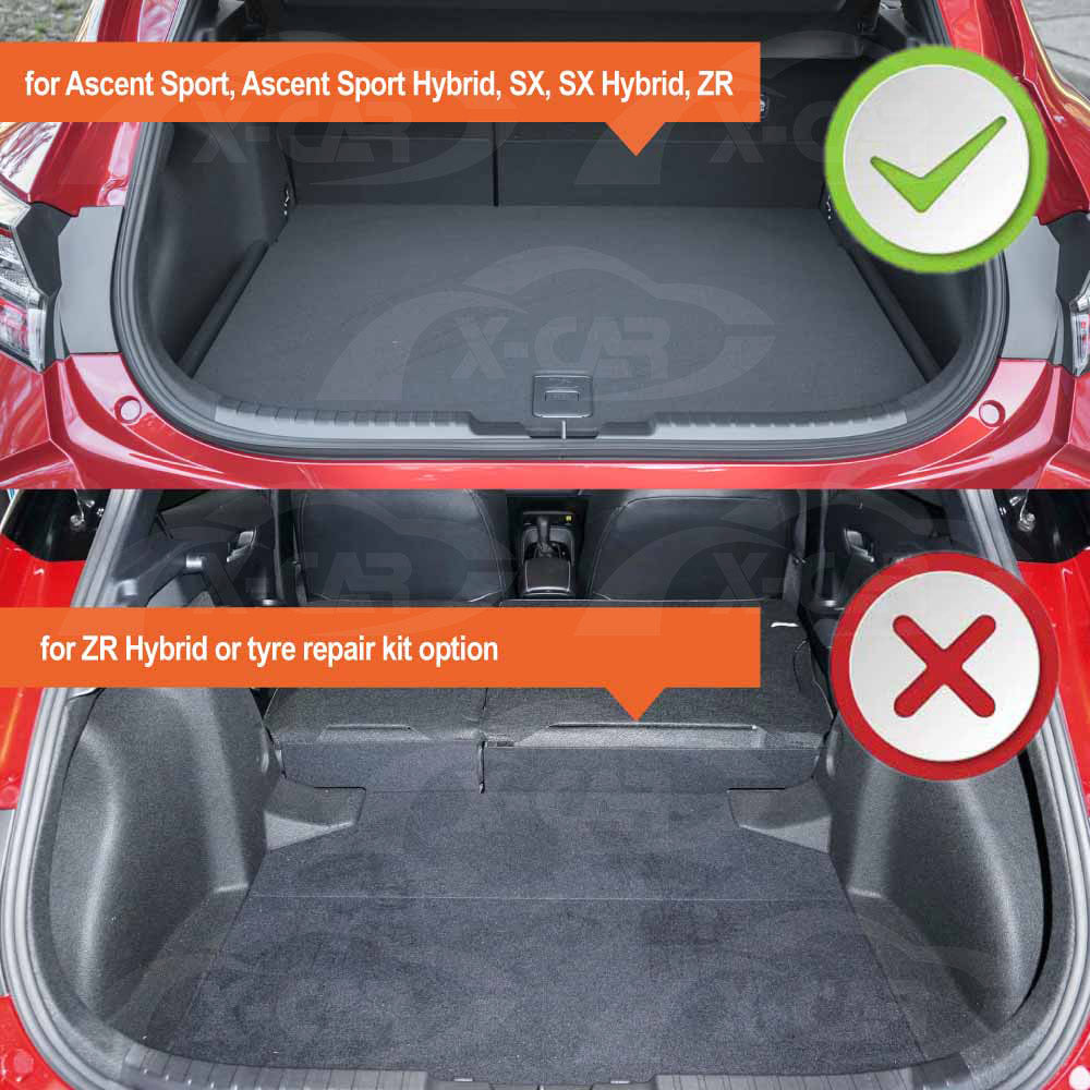 3D Floor Mats Boot Liner for Toyota Corolla Hatchback 2018-Onwards All Weather Heavy Duty Cargo Car Trunk Luggage Tray