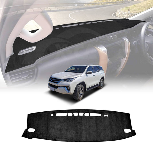 Dash Mat for Toyota Fortuner 2015-Onwards Non-Slip Microfiber Pad Cover Interior Accessories