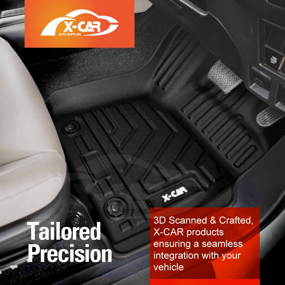 3D Floor Mats Boot Liner for Toyota Fortuner 2015-Onwards All Weather Heavy Duty Cargo Car Trunk Luggage Tray