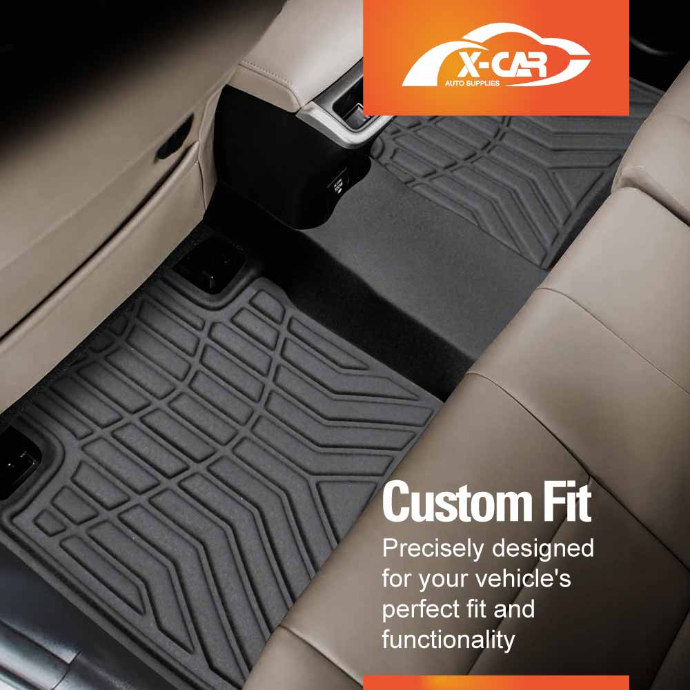 3D Floor Mats Boot Liner for Toyota Fortuner 2015-2025 All Weather Heavy Duty Cargo Car Trunk Luggage Tray