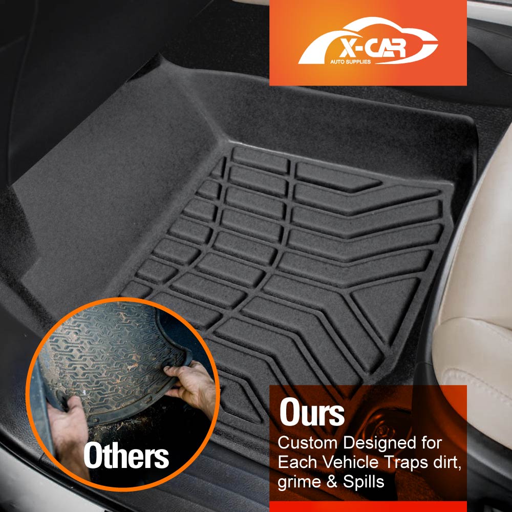 3D Floor Mats Boot Liner for Toyota Fortuner 2015-2025 All Weather Heavy Duty Cargo Car Trunk Luggage Tray