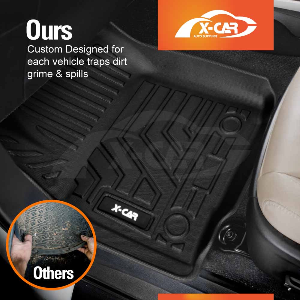 3D Floor Mats Boot Liner for Toyota Fortuner 2015-Onwards All Weather Heavy Duty Cargo Car Trunk Luggage Tray