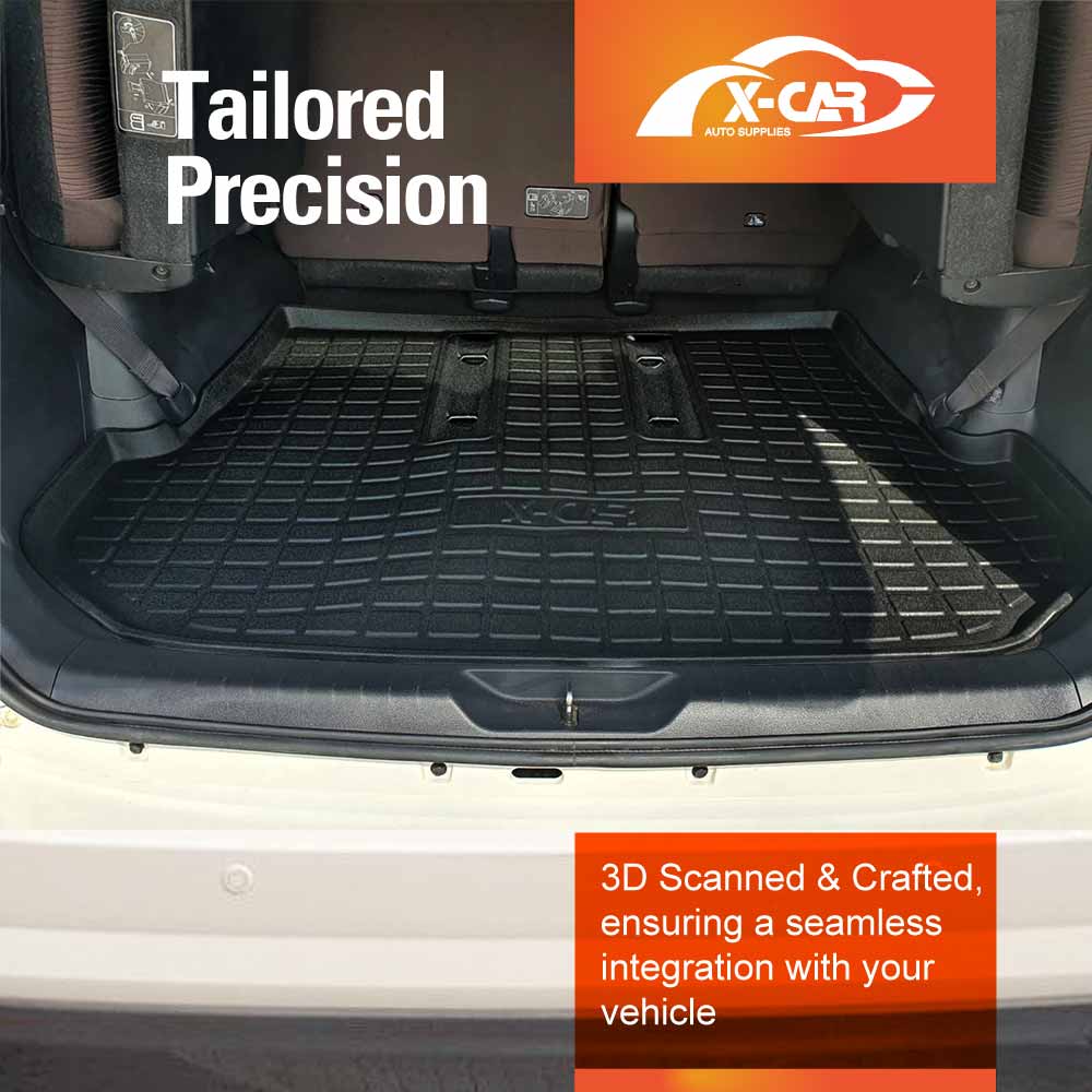 3D Floor Mats Boot Liner for Toyota Fortuner 2015-2025 All Weather Heavy Duty Cargo Car Trunk Luggage Tray