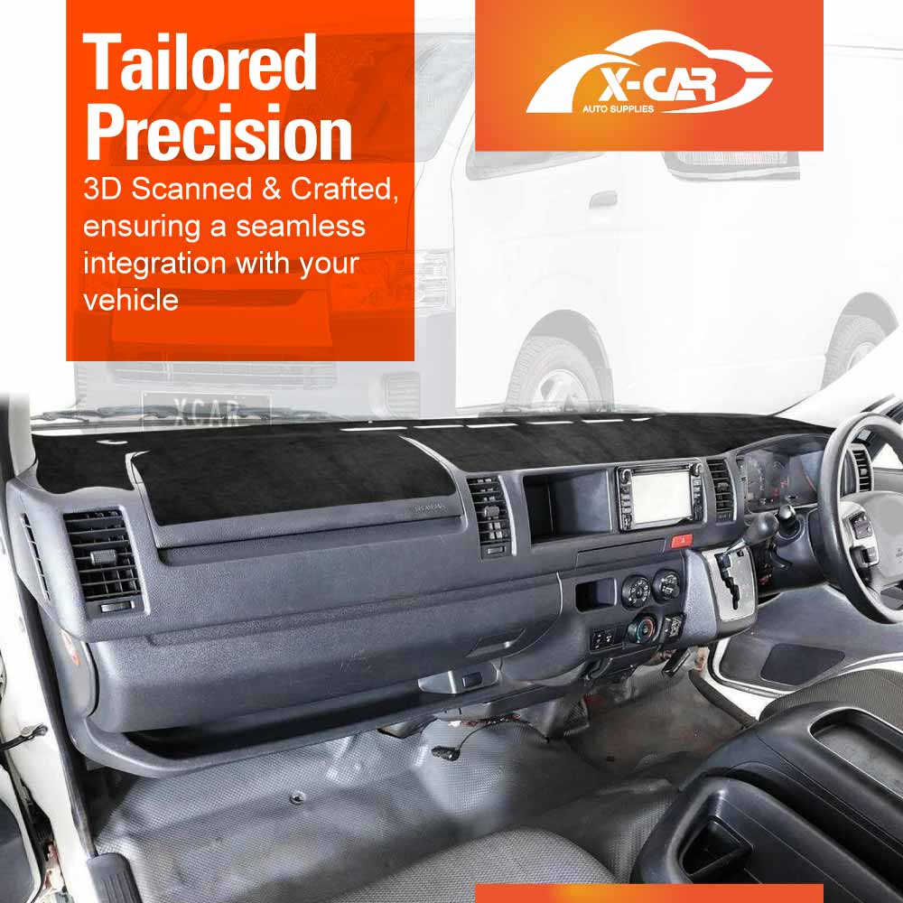 Dash Mat for Toyota Hiace SLWB Van 2005-2018 Non-Slip Microfiber Pad Cover Interior Accessories