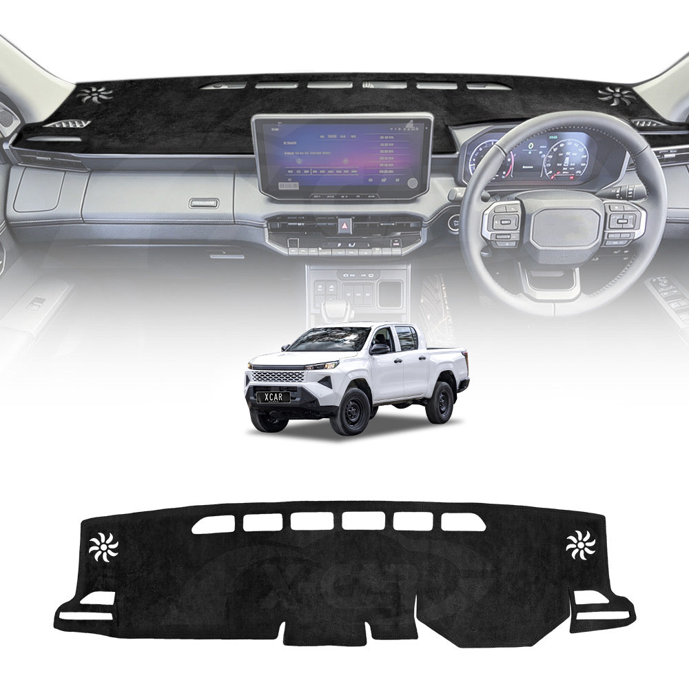 Dash Mat for Toyota Hilux Dual Cab 2025-Onwards Non-Slip Microfiber Pad Cover Interior Accessories