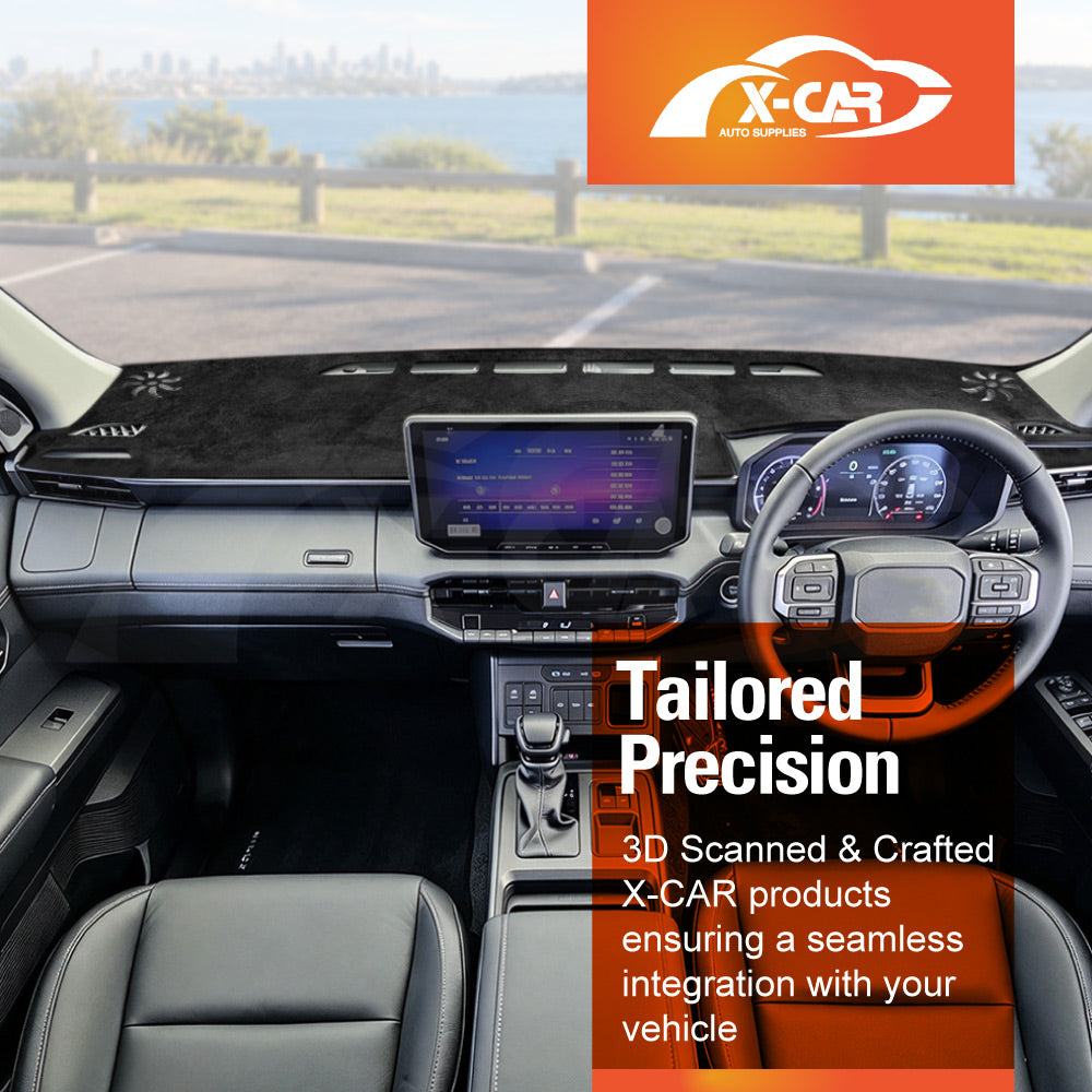 Dash Mat for Toyota Hilux Dual Cab 2025-Onwards Non-Slip Microfiber Pad Cover Interior Accessories