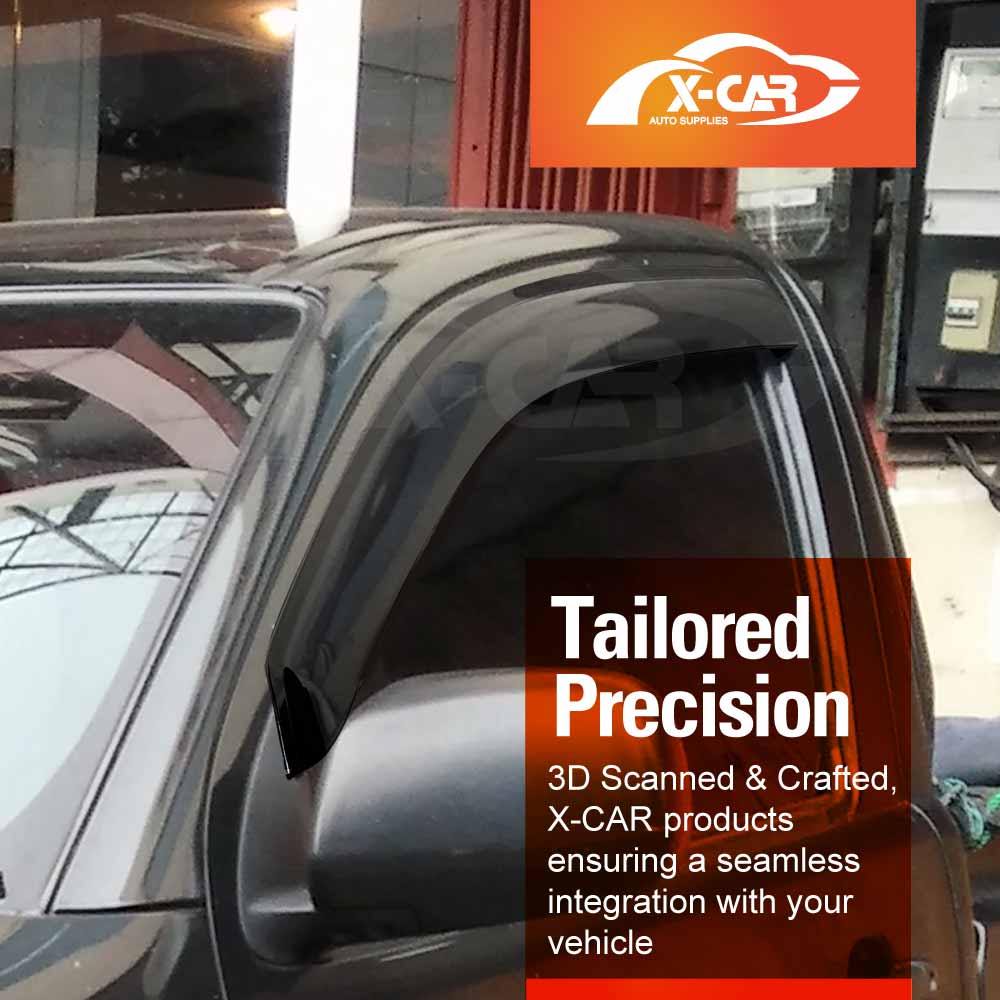 Weathershields for Toyota Hilux Single Cab 2005-2015 Car Weather Shields Wind Deflectors Window Sun Visor 2-Piece Set