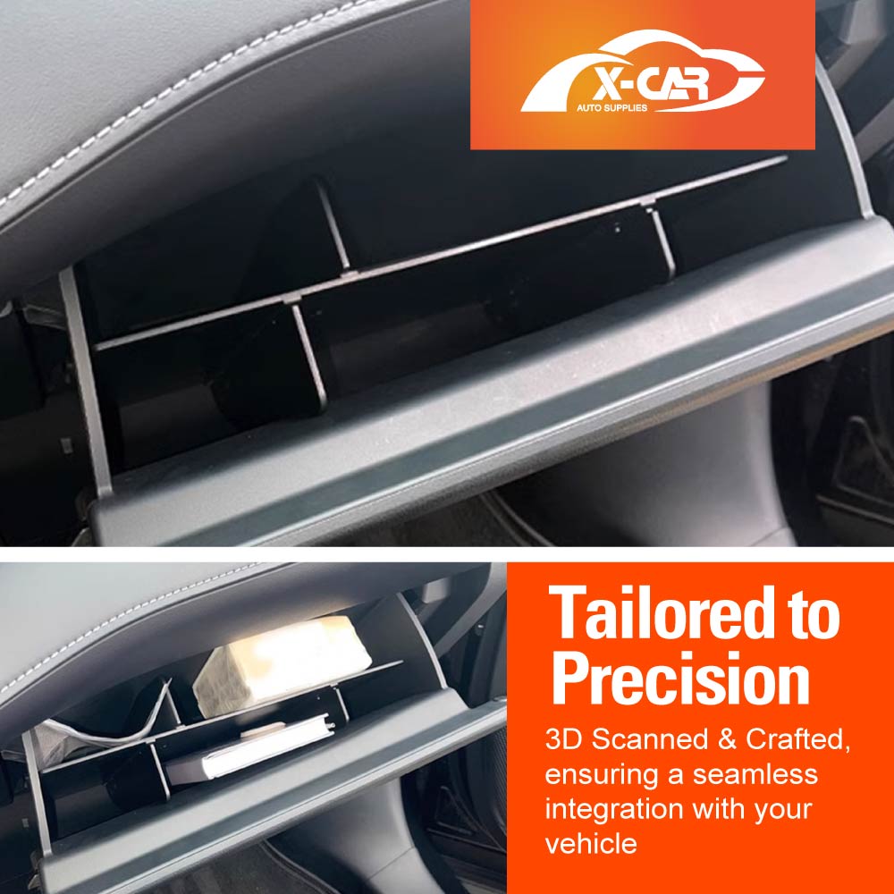 Glove Box Organizer Insert Tray for Toyota Tundra VXKH75L Series 2023-Onwards Car Storage Box Accessories