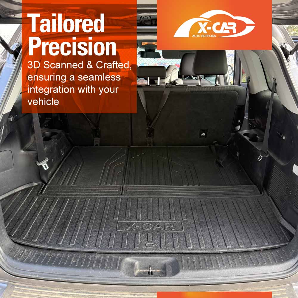 3 Pcs Boot Liner for Toyota Kluger 7 seater 2014-2021 Heavy Duty Cargo Trunk Mat Luggage Tray Car Accessories