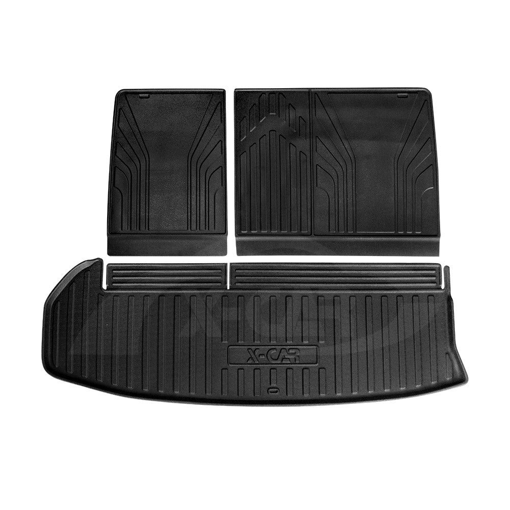 3 Pcs Boot Liner for Toyota Kluger 7 seater 2014-2021 Heavy Duty Cargo Trunk Mat Luggage Tray Car Accessories