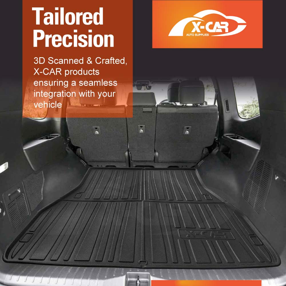 Boot Liner for Toyota Landcruiser 300 LC300 5-Seater Diesel 2021-Onwards Heavy Duty All Weather Cargo Trunk Cover Mat Luggage Tray