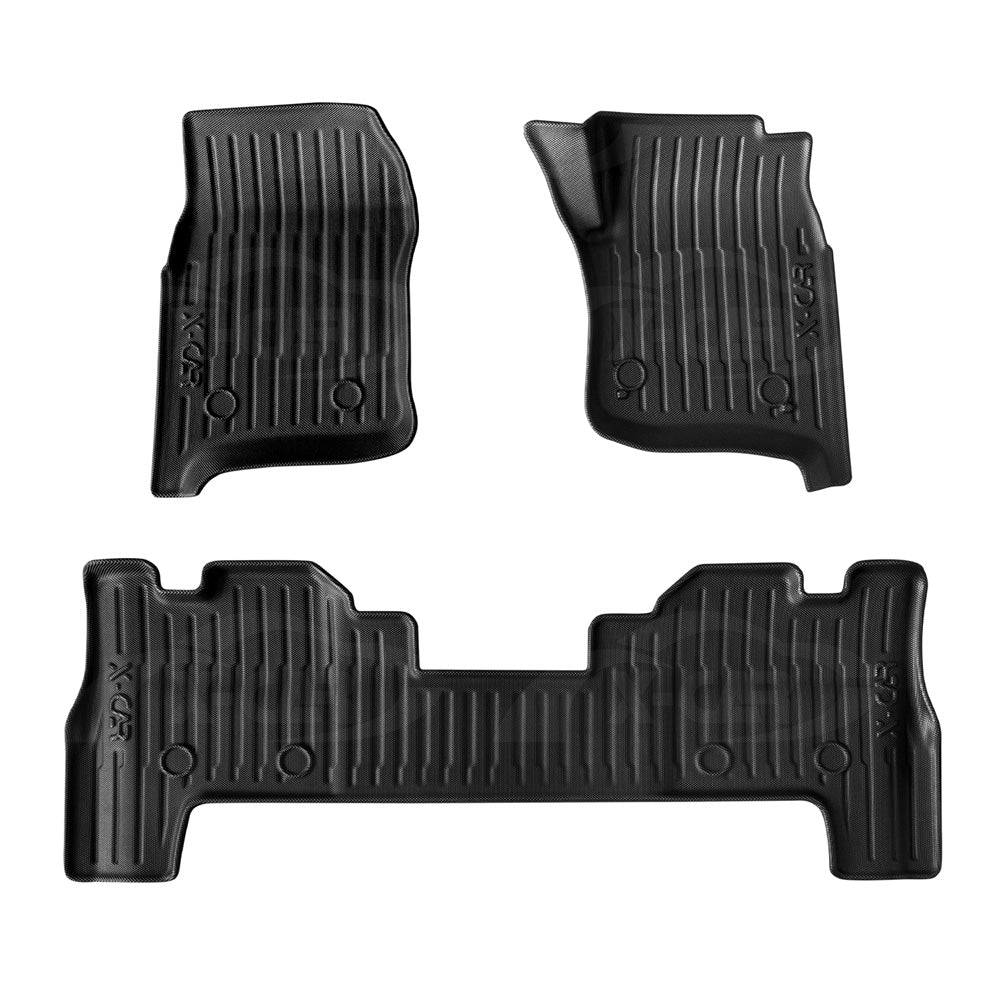3D Floor Mats for Toyota Landcruiser 70/79/76 Series 2012-Onwards Customized Heavy Duty All Weather Car Liner Full Set Carpet