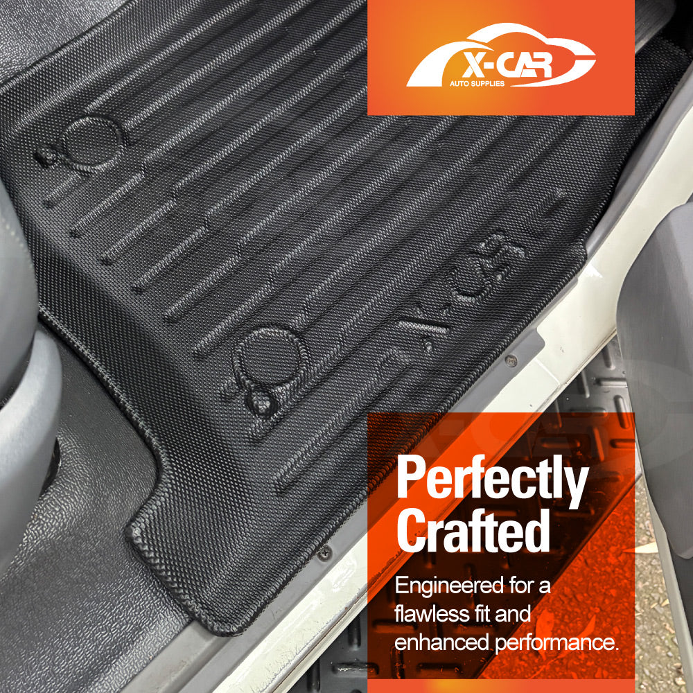 3D Floor Mats Boot Liner Set for Toyota Landcruiser 70/76 Series 2023-Onwards All Weather Heavy Duty Cargo Car Trunk Luggage Tray
