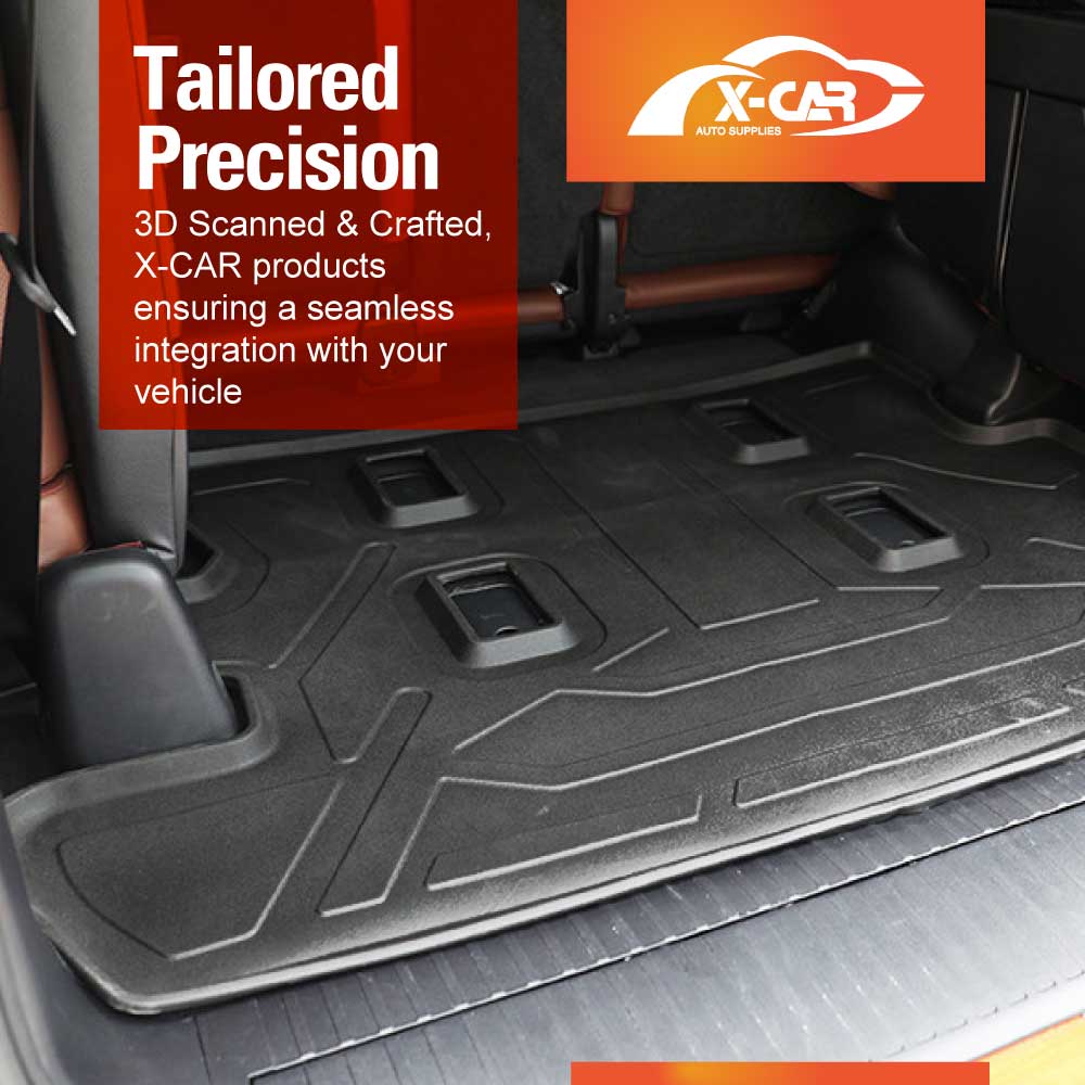 3D Floor Mats Boot Liner Set for Toyota LandCruiser 200 LC200 Series 2007-2021 All Weather Heavy Duty Cargo Car Trunk Luggage Tray