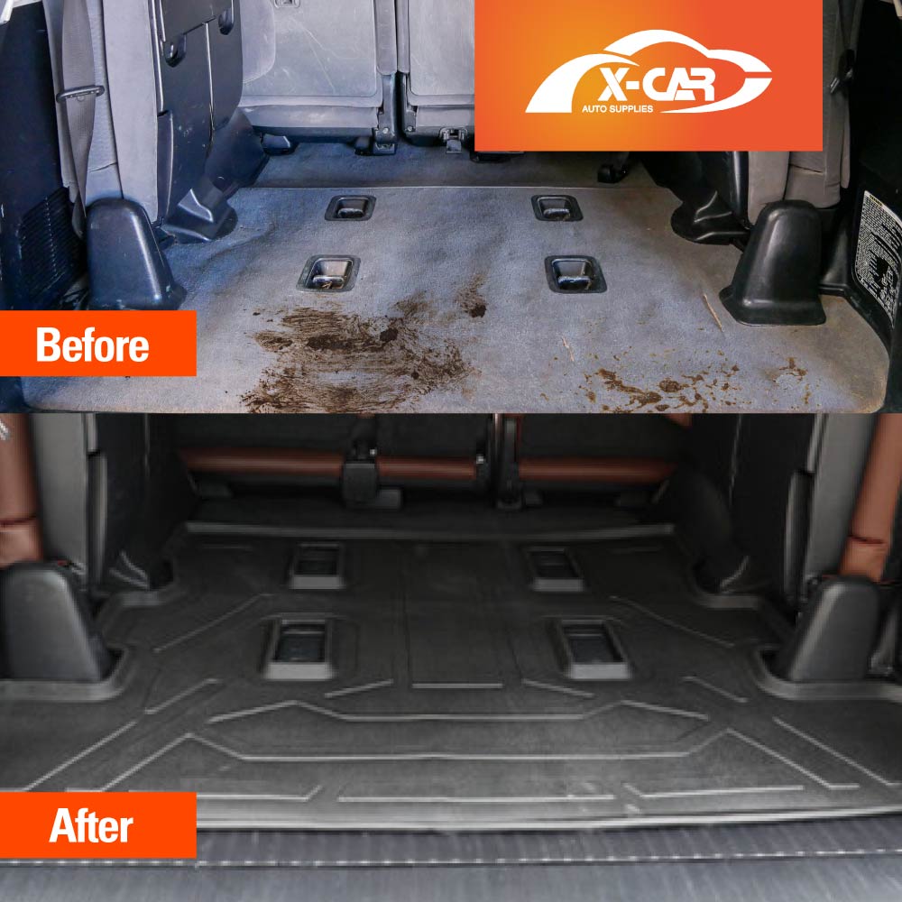3D Floor Mats Boot Liner Set for Toyota LandCruiser 200 LC200 Series 2007-2021 All Weather Heavy Duty Cargo Car Trunk Luggage Tray