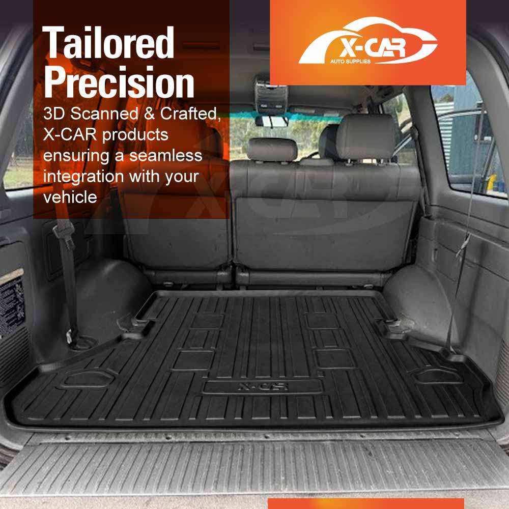 Floor Mats Boot Liner Set for Toyota Land Cruiser 100 Series 1998-2007 All Weather Heavy Duty Cargo Car Trunk Luggage Tray