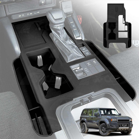 Gearbox Storage Tray for Toyota Prado 250 Series 2024-Onwards Center Console Non-Slip Silicone Cover Interior Organizer Accessories