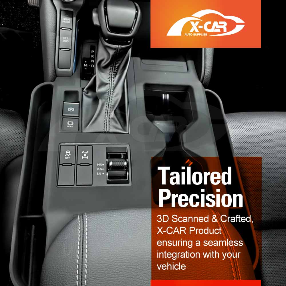 Gearbox Storage Tray for Toyota Prado 250 Series 2024-Onwards Center Console Non-Slip Silicone Cover Interior Organizer Accessories