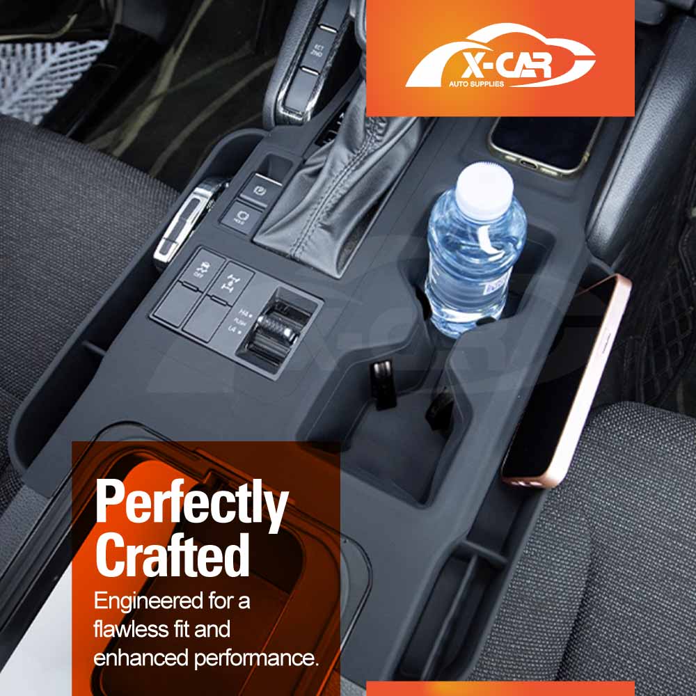 Gearbox Storage Tray for Toyota Prado 250 Series 2024-Onwards Center Console Non-Slip Silicone Cover Interior Organizer Accessories