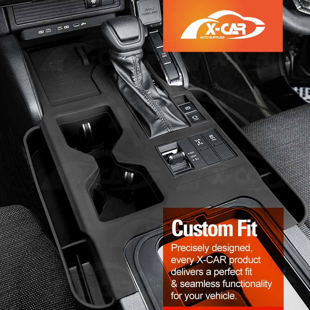 Gearbox Storage Tray for Toyota Prado 250 Series 2024-Onwards Center Console Non-Slip Silicone Cover Interior Organizer Accessories
