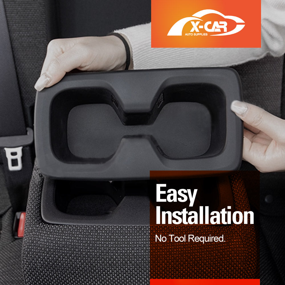 Cup Holder Insert for Toyota Prado 250 Series 2024-Onwards Rear Row Seat Drink Storage Interior Accessories