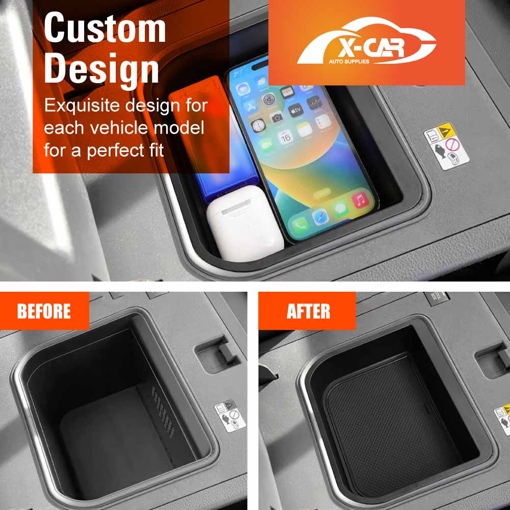 Centre Console Organizer Tray for Toyota Prado 250 Series with Cool Box 2024-Onwards Armrest Storage Box Cup Holder Car Accessories