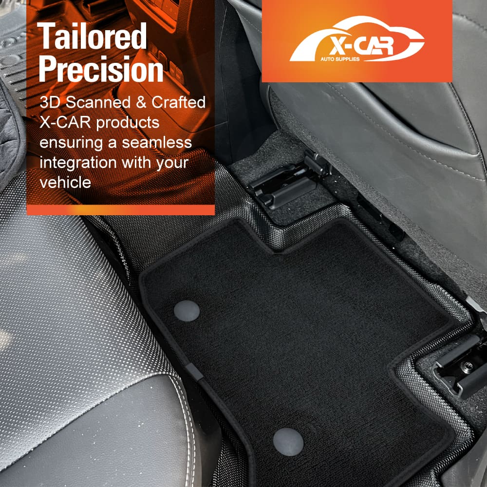 Premium Floor Mats for Toyota Prado 250 Series 7 Seater 2024-Onwards Heavy Duty All Weather Double Layer TPE Carpet Car Interior Liner Set