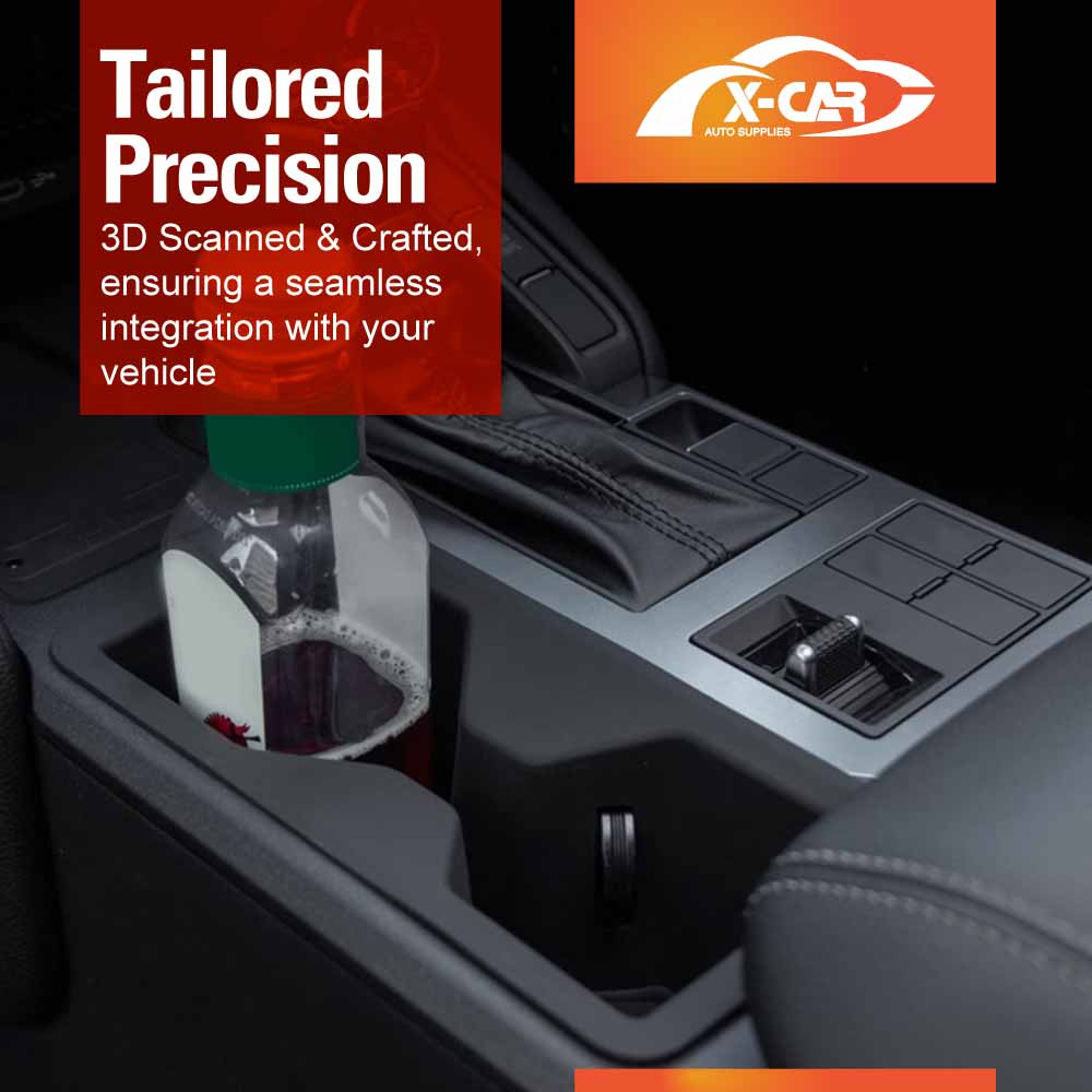 Centre Console Organizer Tray for Toyota Prado 250 Series with Cool Box 2024-Onwards Armrest Storage Box Cup Holder Car Accessories