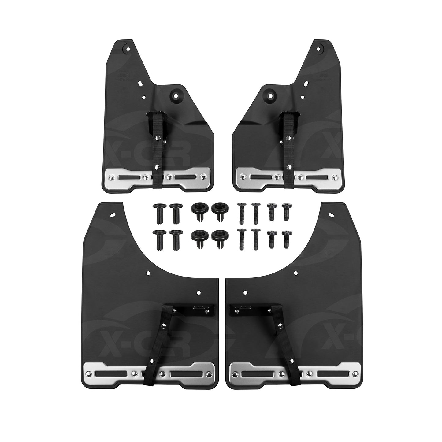 Mud Flaps Splash Guards with Metal Plate for Toyota Prado 250 Series 2024-Onwards Heavy Duty Mudguard Fender Front and Rear Set of 4