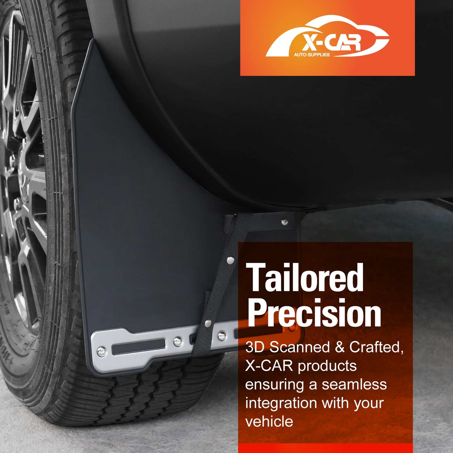 Mud Flaps Splash Guards with Metal Plate for Toyota Prado 250 Series 2024-Onwards Heavy Duty Mudguard Fender Front and Rear Set of 4