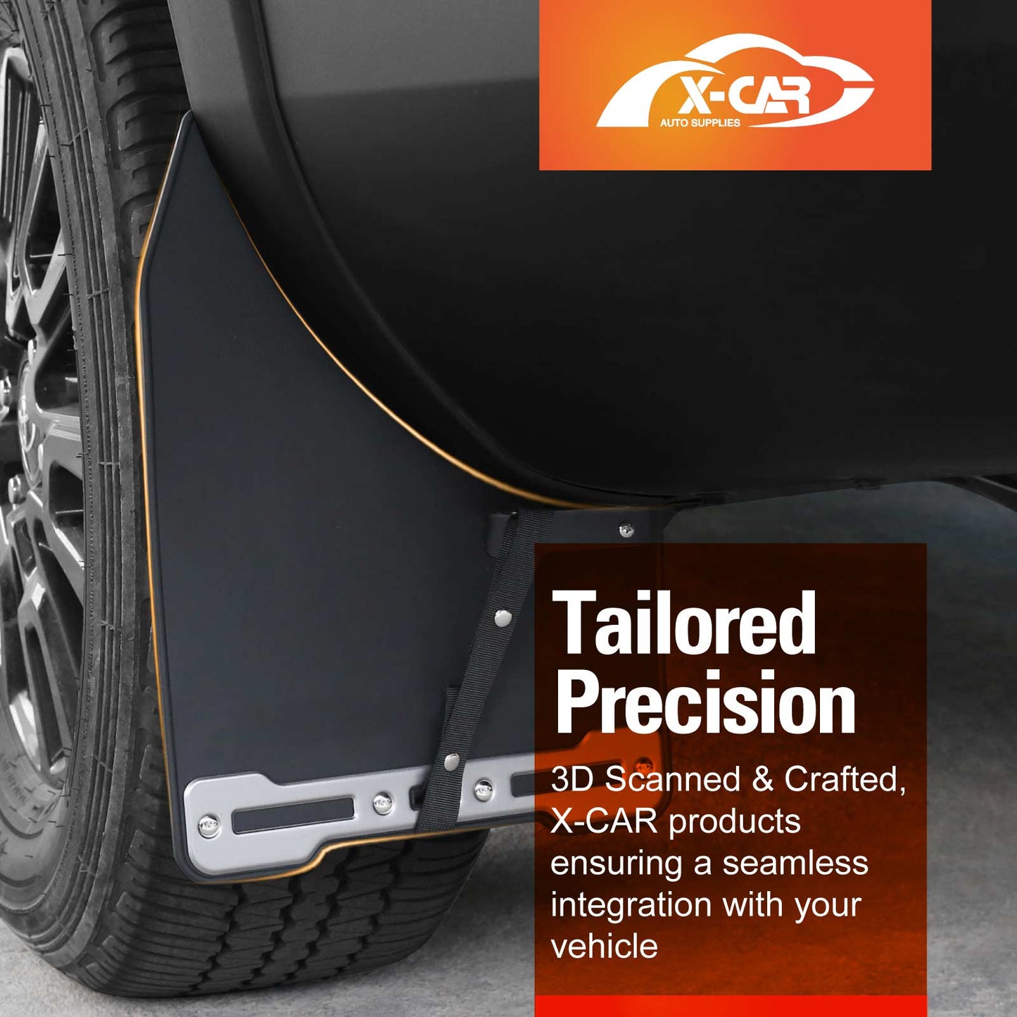 Mud Flaps Splash Guards with Metal Plate for Toyota Prado 250 Series 2024-Onwards Heavy Duty Mudguard Fender Front and Rear Set of 4