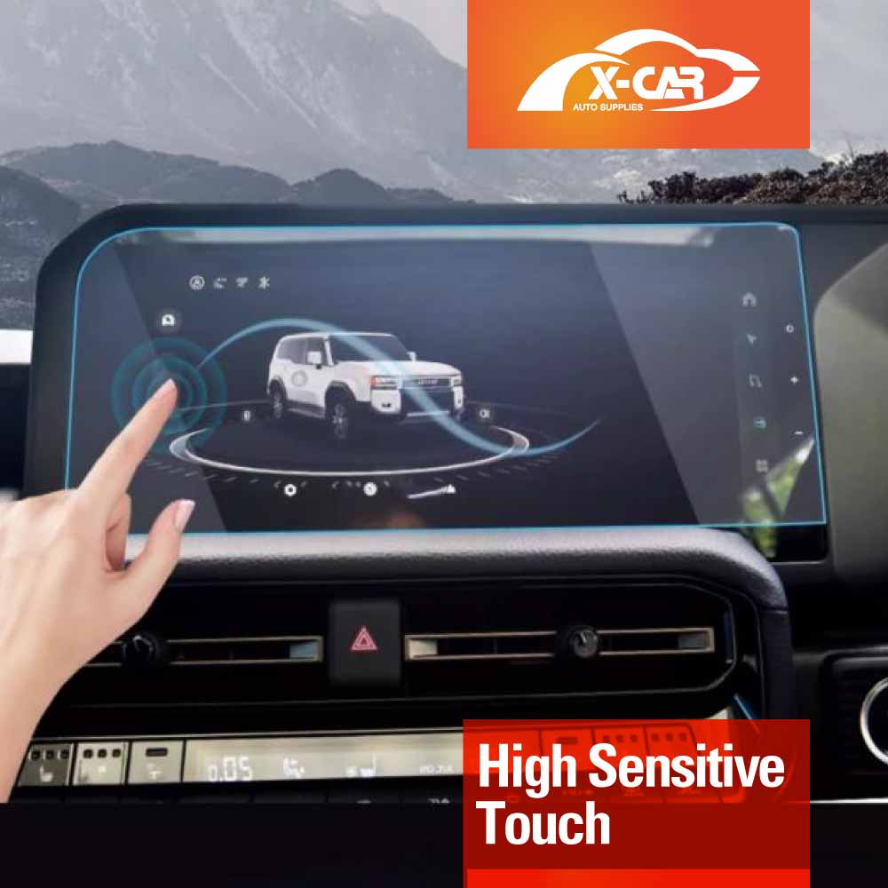 Tempered Glass Dash Center Console Screen Protector for Toyota Prado 250 Series 2024-2025 Touchscreen Anti-Scratch Cover Accessories