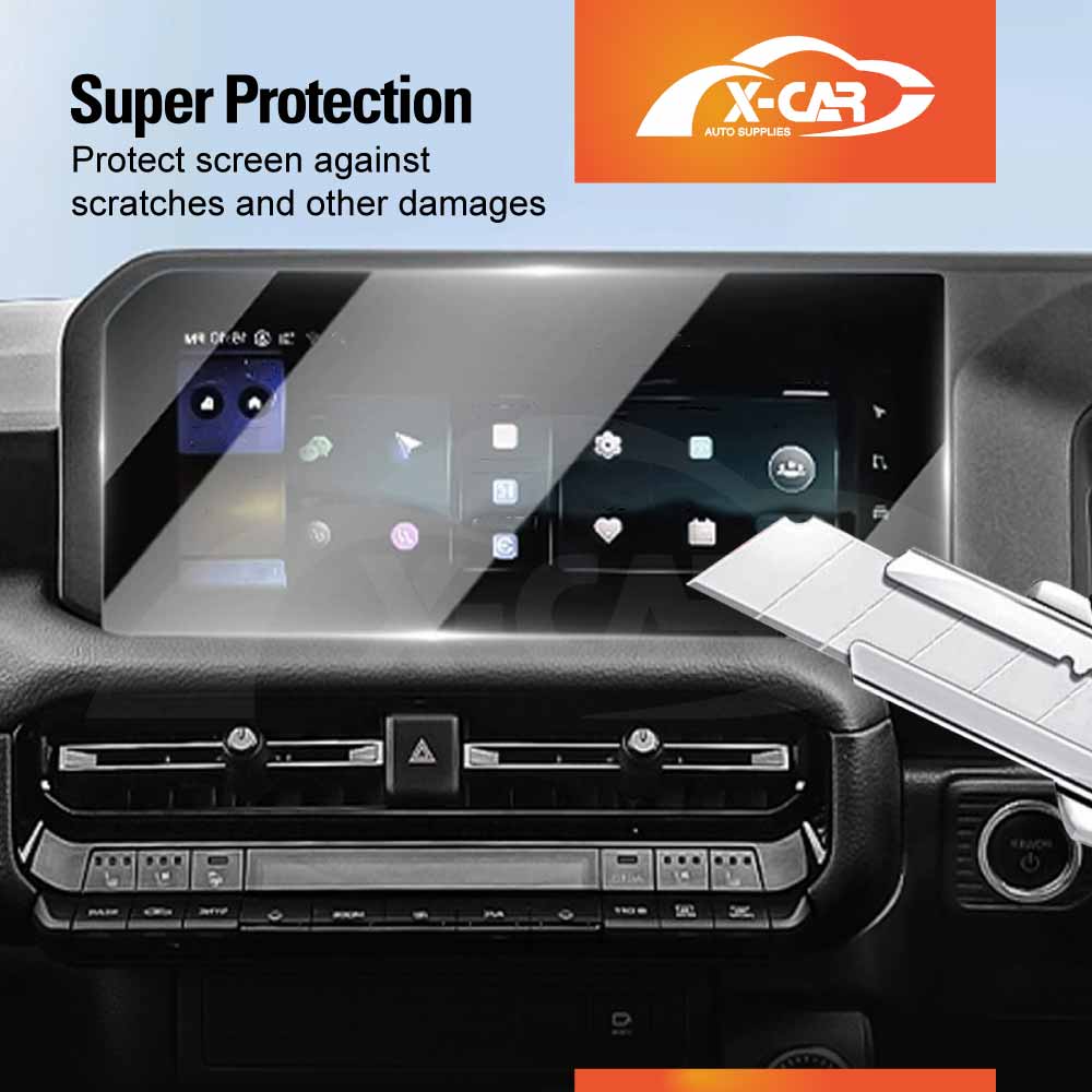 Tempered Glass Dash Center Console Screen Protector for Toyota Prado 250 Series 2024-2025 Touchscreen Anti-Scratch Cover Accessories