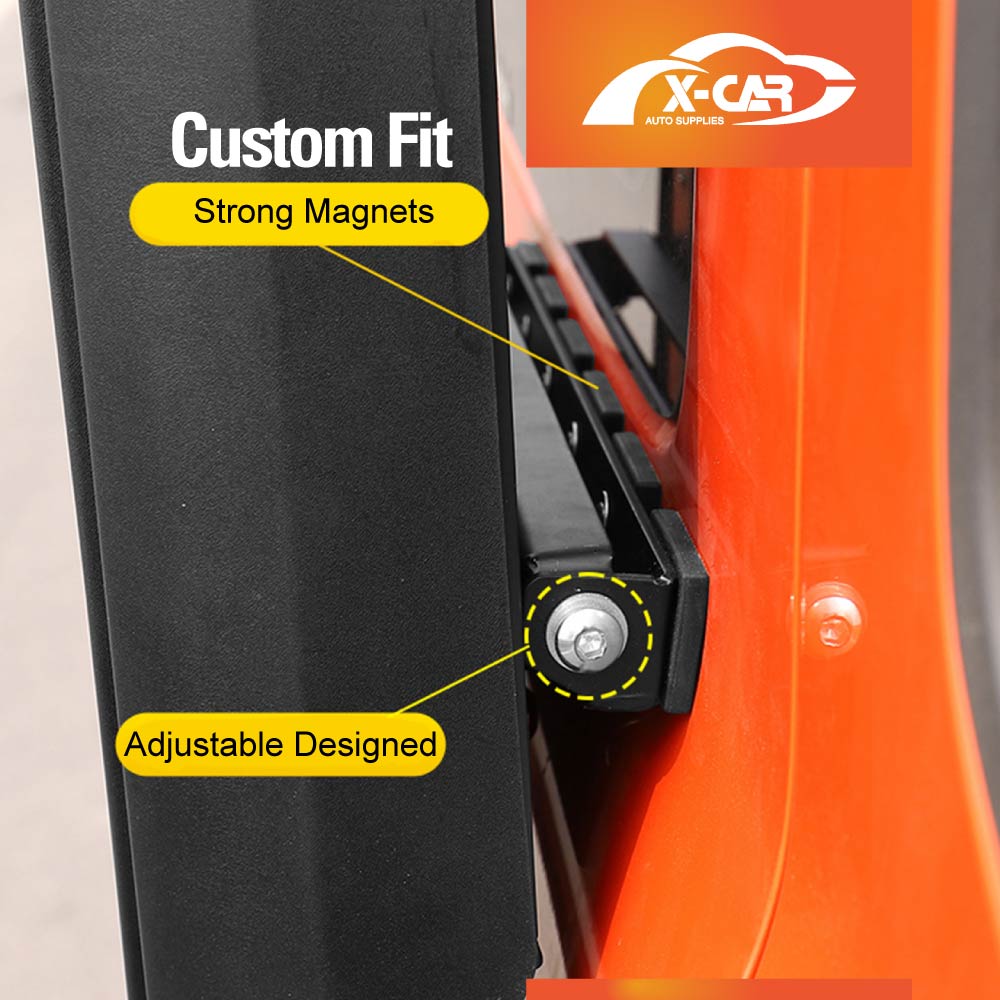 Foldable Liftable Side Ladder for Toyota Prado 250 Series 2024-2025 Protective Frame Exterior Modification Accessories Aluminum Alloy Black