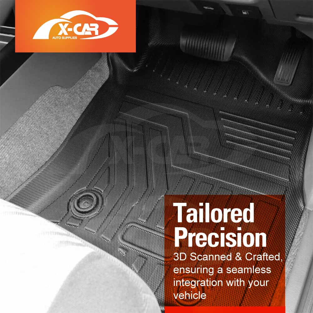 3D Floor Mats Boot Liner Set for Toyota Prado 95 Series 1996-2002 All Weather Heavy Duty Cargo Car Trunk Luggage Tray