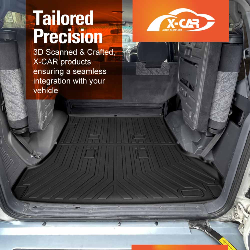 3D Floor Mats Boot Liner Set for Toyota Prado 95 Series 1996-2002 All Weather Heavy Duty Cargo Car Trunk Luggage Tray