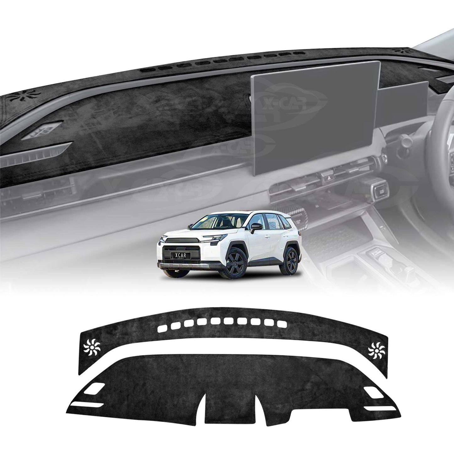 Dash Mat for Toyota Rav4 Rav 4 6th Gen No HUD 2026-Onwards Non-Slip Microfiber Pad Cover Interior Accessories