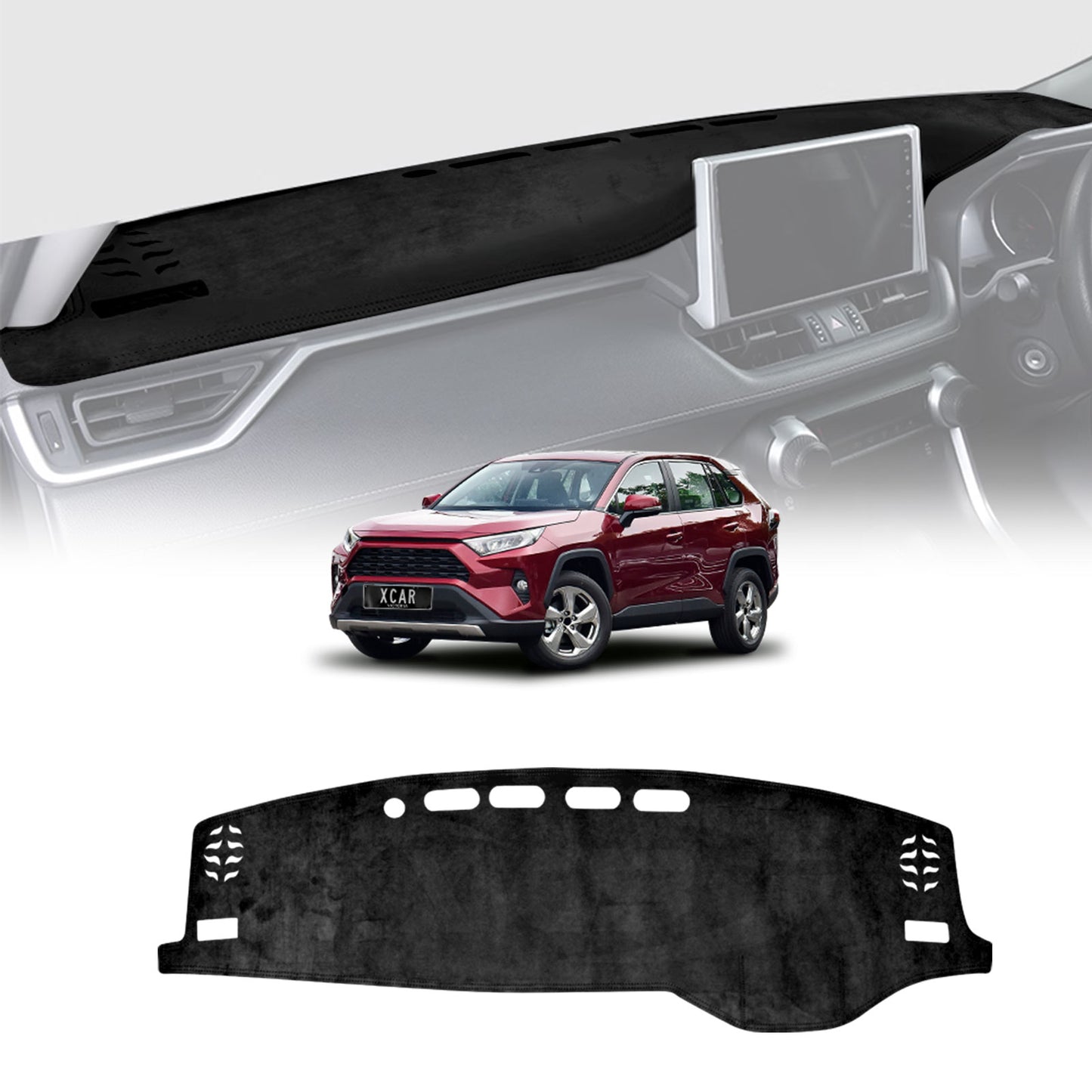 Dash Mat for Toyota Rav4 Rav 4 2019-2025 Non-Slip Microfiber Pad Cover Interior Accessories