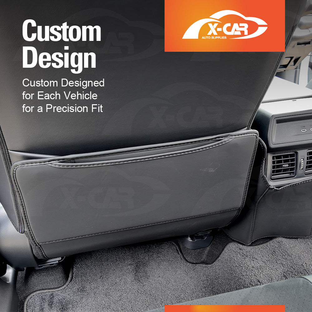 Car Front Seat Back Protectors for Toyota RAV4 6th Gen XA60 2026-Onwards Anti-Kick Mats PU Leather Cover Set of 2